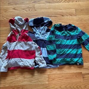 Striped Kids Hoodies and Tops Set